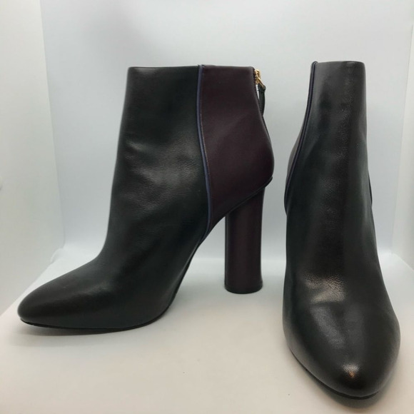 CAbi Bisset Color Block Leather Ankle Boots 10M - Picture 6 of 14